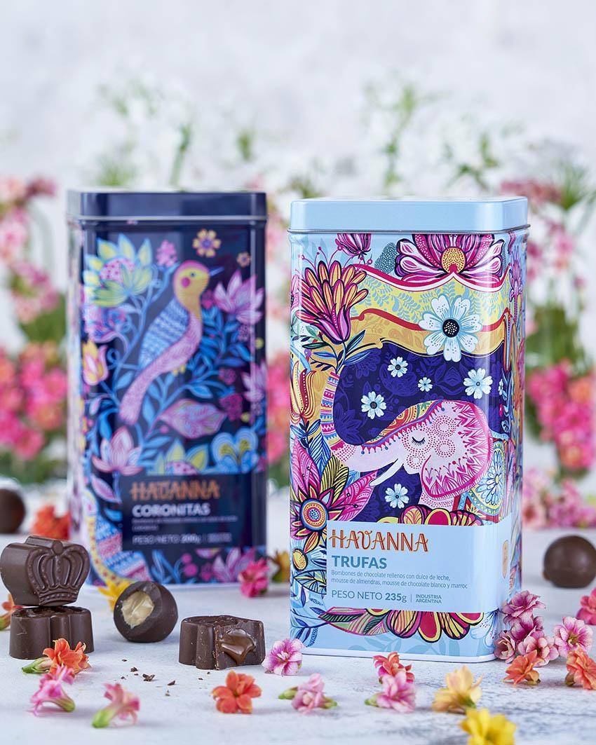 Havanna truffles and pralines with dulce de leche