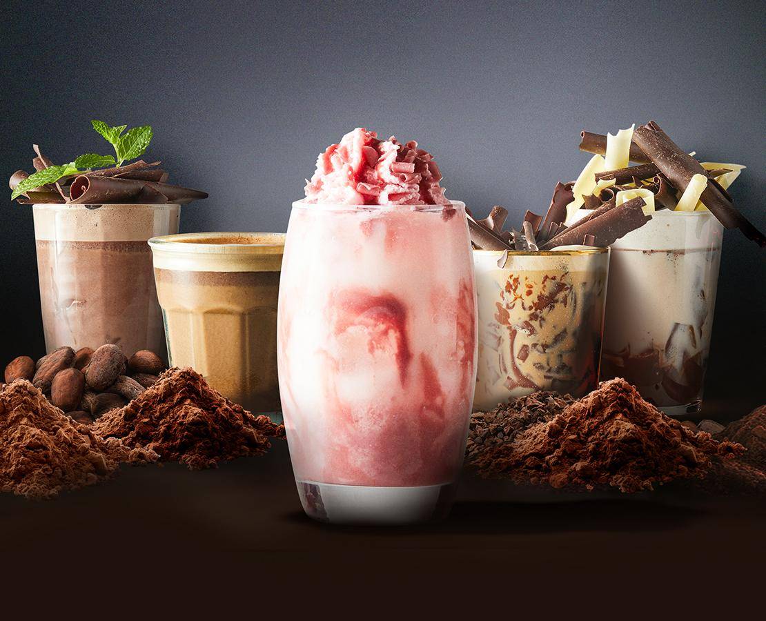 Van Houten 5 colours of chocolate drinks